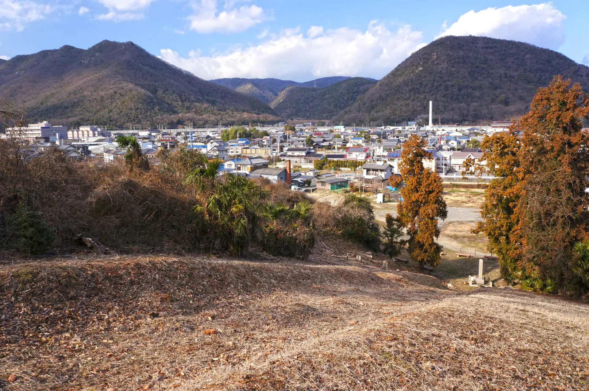 View over Imbe from the Minami Ogama historic kiln area in Bizen City, Okayama