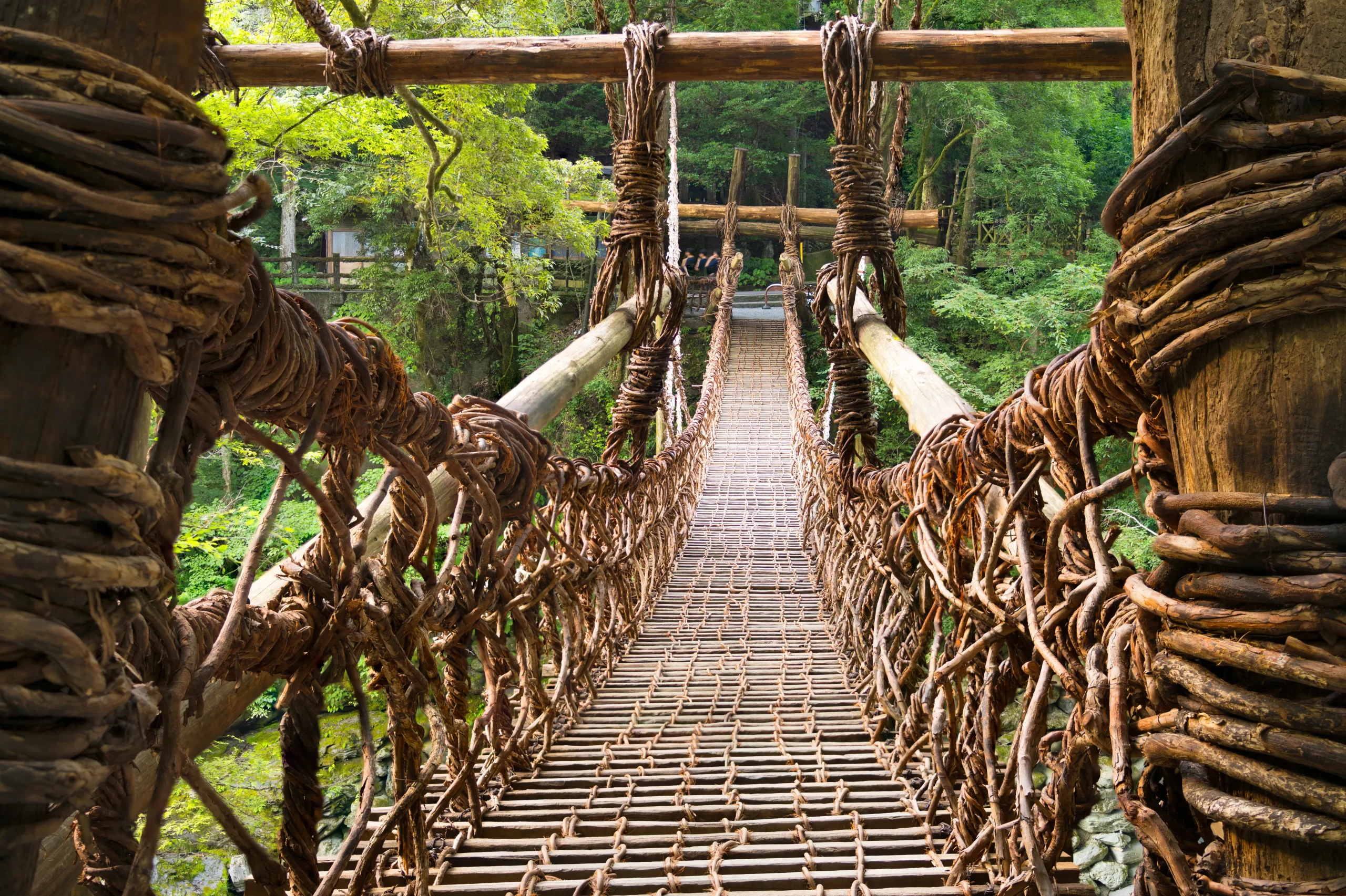 Kazurabashi vine bridge in Iya Valley, Tokushima